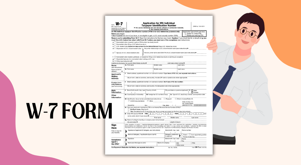 Printable W-7 form to apply for an IRS ITIN